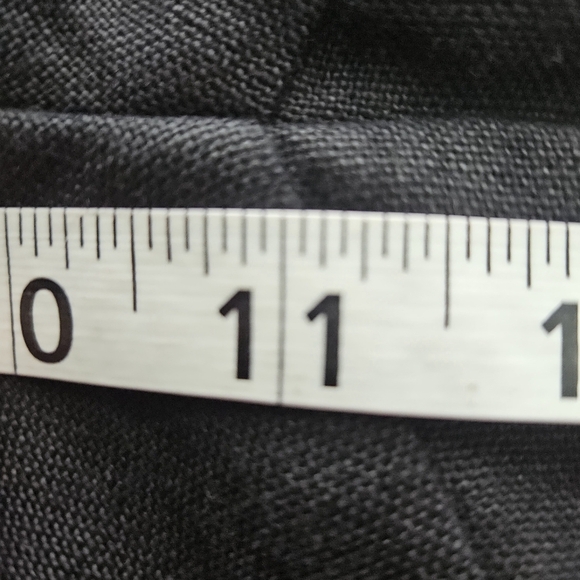 Talbots Pants Women 4 Black Irish Linen Wide Leg Relaxed Pockets Lagenlook - Picture 10 of 12